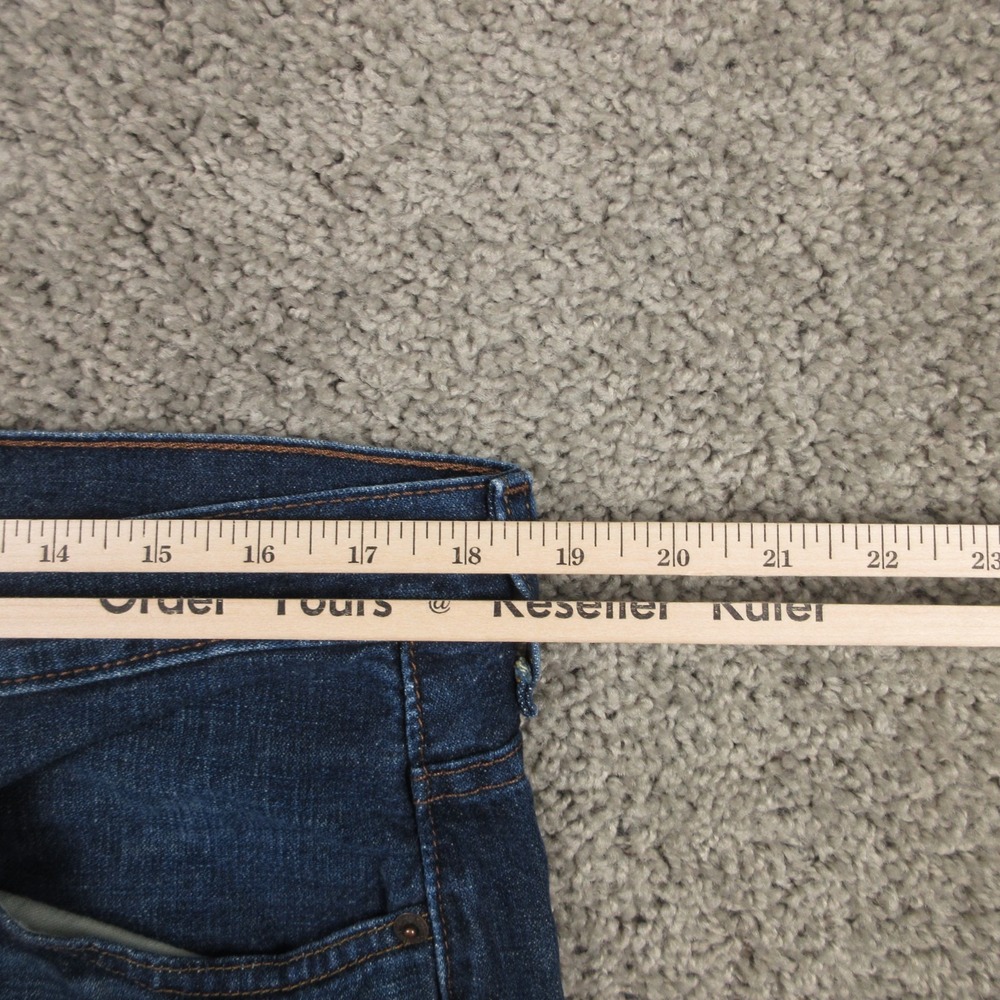 Levis Jeans Mens 34x32 Blue 569 Loose Straight Baggy Faded Whisker Denim Pants - Picture 6 of 9